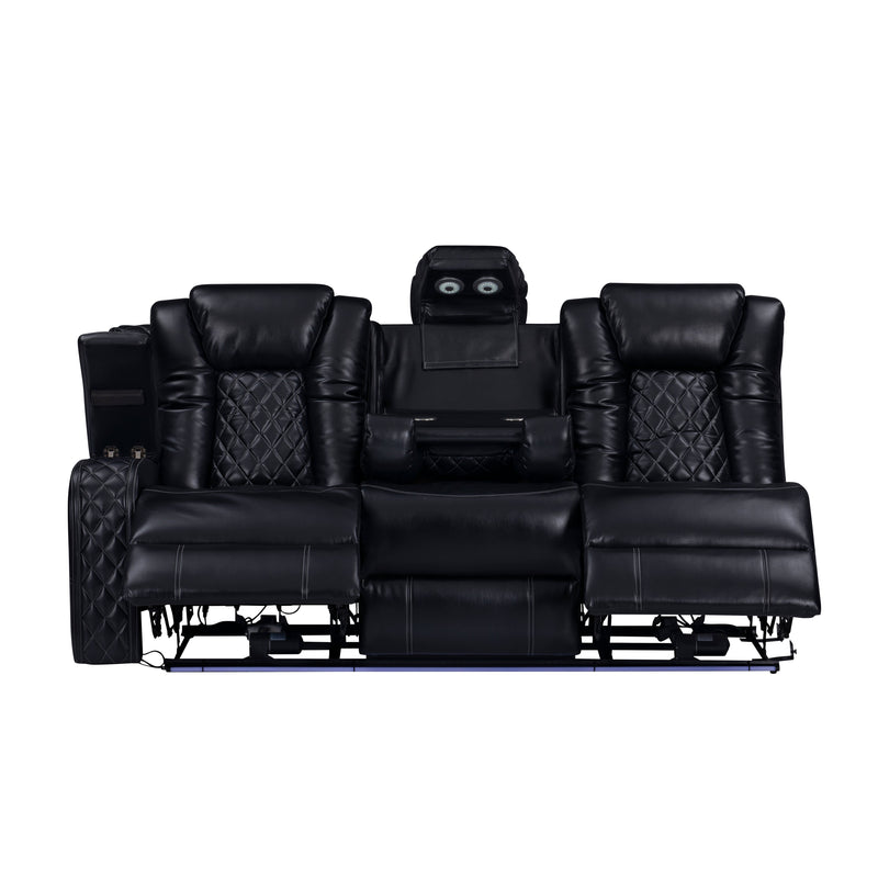 Orion Ii Laf Sofa W/Pwr Fr & Hr-Black