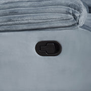 Willow Console Loveseat W/ Dual Recliners-Gray