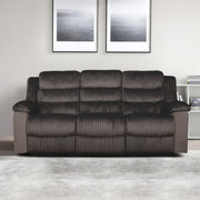 Willow Sofa W/Dual Recliner-Brown