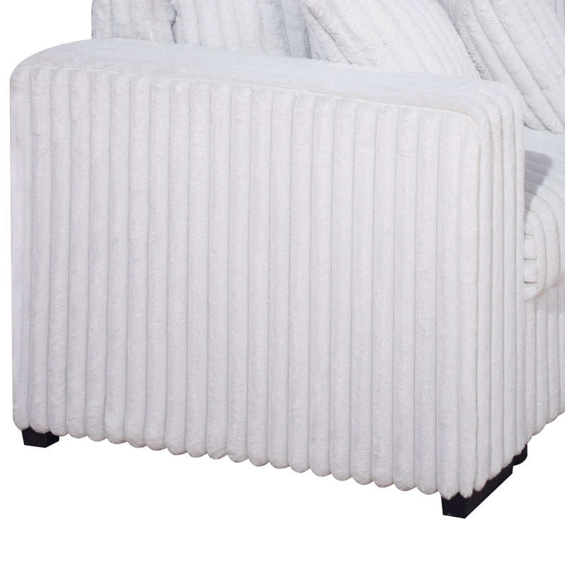 Bliss Laf Loveseat With Corner-Mist Gray