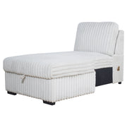 Bliss Raf Storage Chaise-Mist Gray