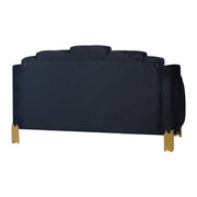 Empire Lighted Loveseat-Black