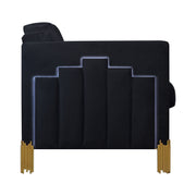Empire Lighted Sofa-Black