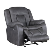 Morello Glider Recliner W/Pwr Fr- Gray