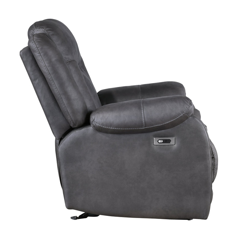 Morello Glider Recliner W/Pwr Fr- Gray