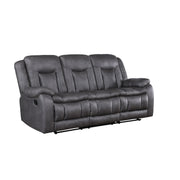 Morello Sofa W/Dual Recliner- Gray