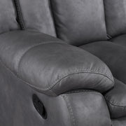 Morello Sofa W/Dual Recliner- Gray