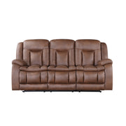 Morello Sofa W/Pwr Fr- Brown