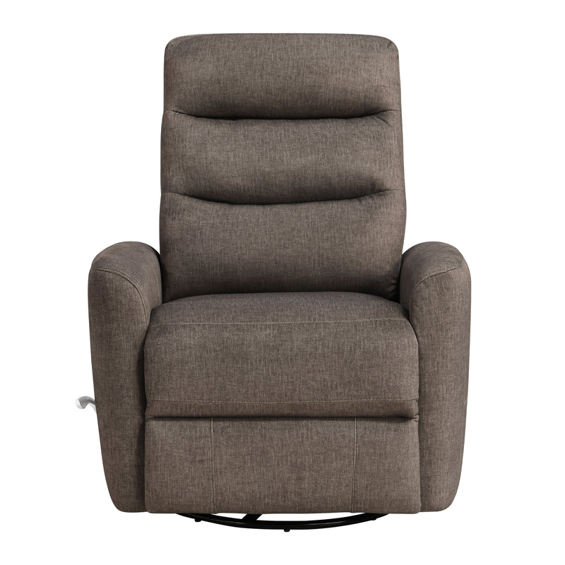 Takami Swivel Recliner-Chocolate Poly