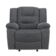 Redondo Glider Recliner W/Heat, Massage, Pwr Fr -Dk Gray