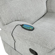 Chablis Glider Recliner W/Heat & Massage-Mist Gray