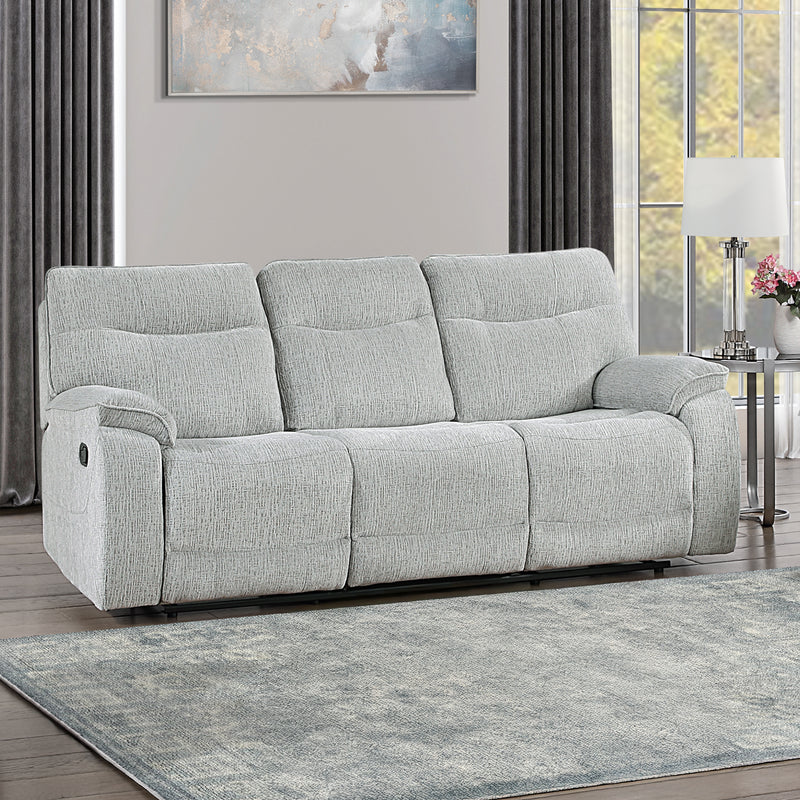 Chablis Reclining Sofa-Mist Gray