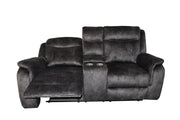 Park City Console Loveseat W/ Pwr Fr-Slate