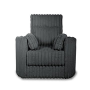 Embrace Swivel Accent Chair-Charcoal