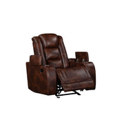 Chester Glider Recliner-Brown