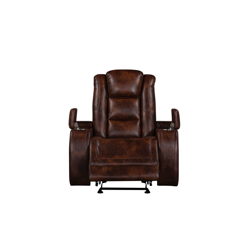 Chester Glider Recliner-Brown