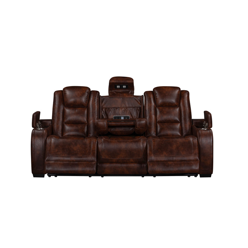 Chester Reclining Sofa-Brown