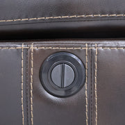 Kellen Sofa W/ Drop Down Tray & Pwr Fr-Brown