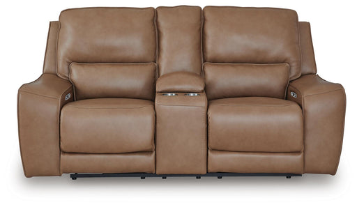 DeepWakes Power Reclining Loveseat with Console - Sims Furniture