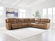 DeepWakes Reclining Sectional with Storage Console - Sims Furniture