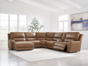 DeepWakes Power Reclining Sectional with Chaise - Sims Furniture