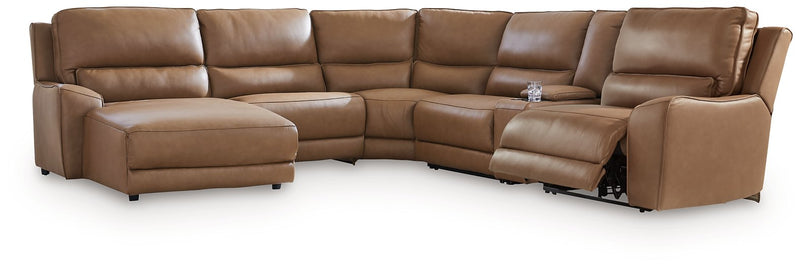 DeepWakes Power Reclining Sectional with Chaise - Sims Furniture
