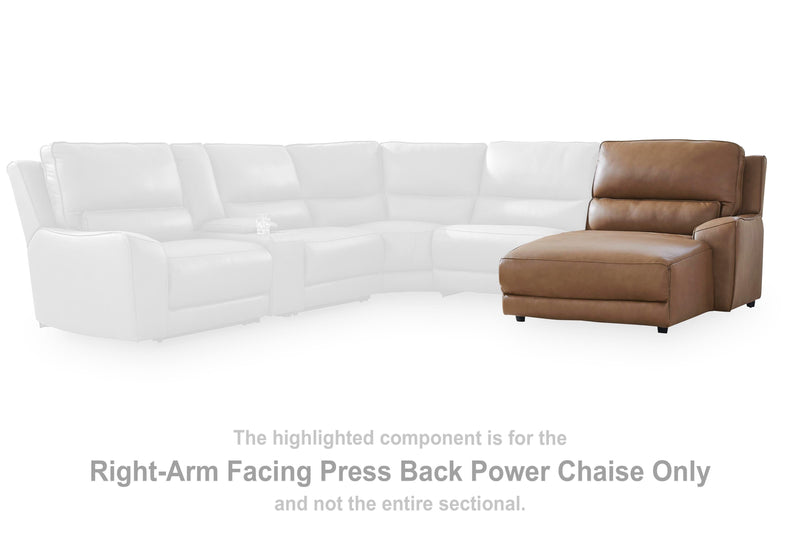 DeepWakes Power Reclining Sectional with Chaise - Sims Furniture