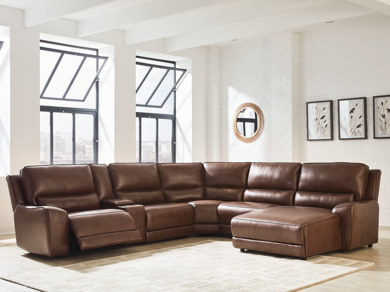 DeepWakes Power Reclining Sectional with Chaise - Sims Furniture