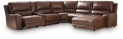 DeepWakes Power Reclining Sectional with Chaise - Sims Furniture