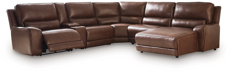 DeepWakes Power Reclining Sectional with Chaise - Sims Furniture