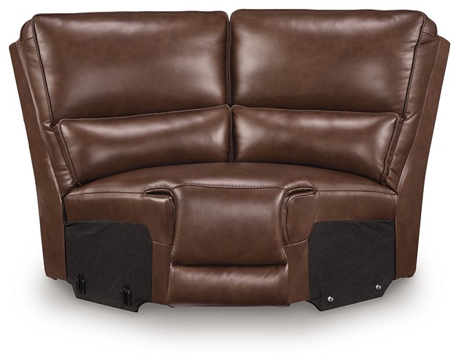 DeepWakes Reclining Sectional with Storage Console - Sims Furniture