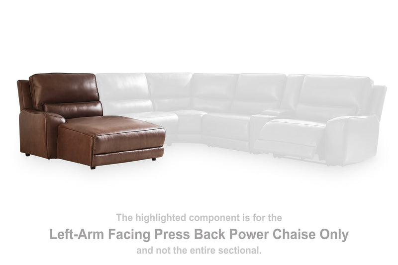 DeepWakes Power Reclining Sectional with Chaise - Sims Furniture