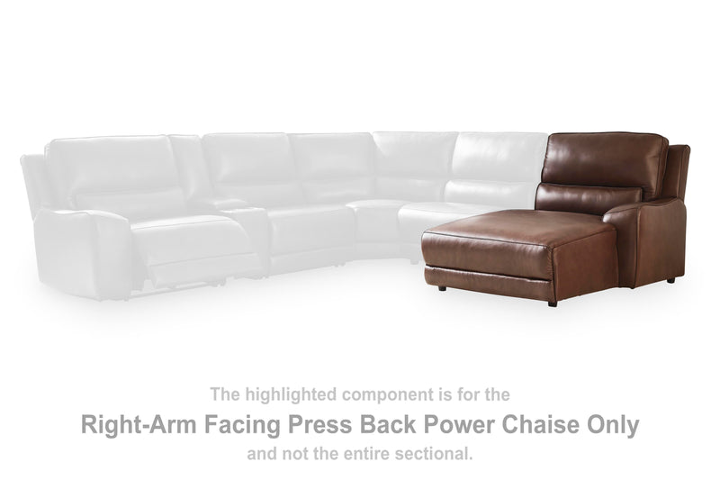 DeepWakes Power Reclining Sectional with Chaise - Sims Furniture