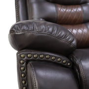 Nikko Glider Recliner W/Pwr Fr-Brown