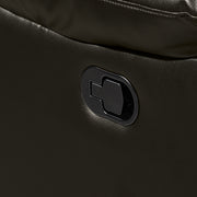 Nikko Console Loveseat W/ Dual Recliners-Brown