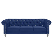 Emma Crystal Sofa-Royal Blue