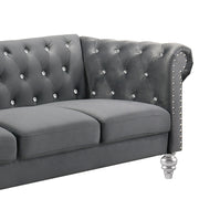 Emma Crystal Sofa-Gray
