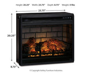 Entertainment Accessories Electric Infrared Fireplace Insert - Sims Furniture
