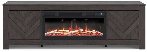 Cayboni 71" TV Stand with Electric Fireplace - Sims Furniture