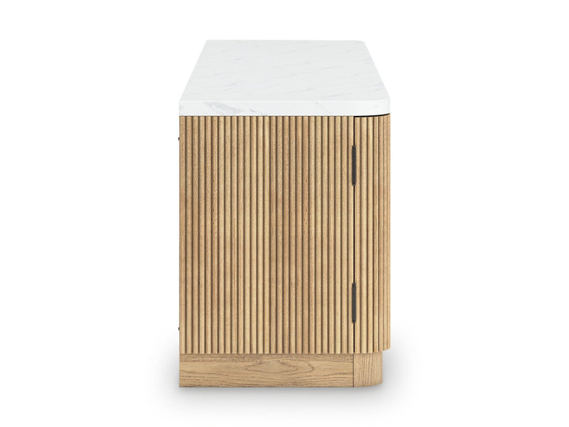 Camdill 80" TV Stand with Electric Fireplace - Sims Furniture