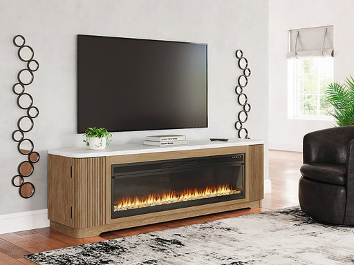 Camdill 80" TV Stand with Electric Fireplace - Sims Furniture