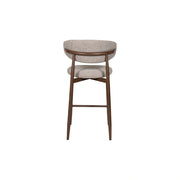 Royce Counter Chair W/Walnut Metal Frame-Toast (2 Per Carton)