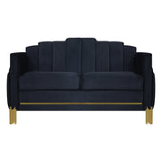 Empire Lighted Loveseat-Black