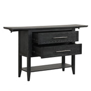 Sable Crest Drop Leaf Server-Black