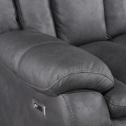 Morello Console Loveseat W/Pwr Fr-Gray
