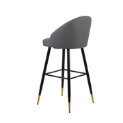 Oliver Gray Vegan Leather Bar Chair (2 Per Carton)