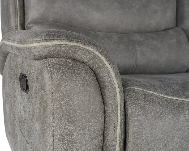 Kamari Console Loveseat W/ Dual Recliners-Gray