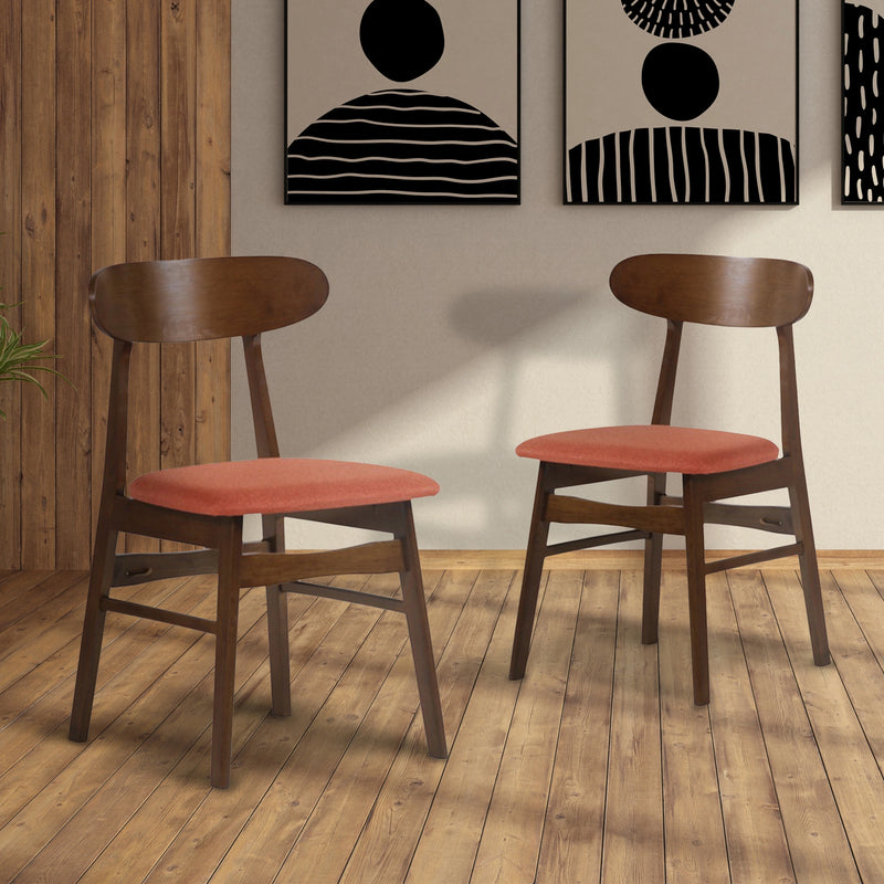 Morocco Dining Chair W/Orange Seat Cushion (2 Per Carton)
