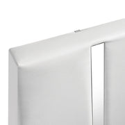 Europa 5/0 Q Headboard, Footboard & Slats-White