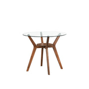 Oscar Counter Table Base For Glass Top Ctr Table-Walnut